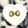 Golden Glow Stud Earrings – Imported Modern Style