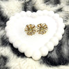 Golden Flower Stud Earrings β Modern Elegance
