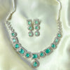 Ocean Breeze – 1 Carat Silver Zircon Jewellery with Light Blue Stones