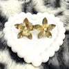 Golden Curly Bloom Stud Earrings – Imported Modern Style
