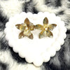 Golden Curly Bloom Stud Earrings – Imported Modern Style