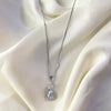 Elegant Silver – 1 Carat Zircon Necklace