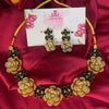 Golden Blossom Elegance – 1 Carat Zircon & AD Sets