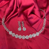 1 Carat Zircon & American Diamond Silver Set – Classic Diamond Glow
