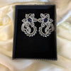 Sapphire Petal – 1 Carat Zircon Earrings