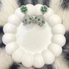 Green Luxe β 1 Carat Zircon Earrings