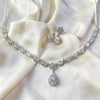 Silver Symphony – 1 Carat Zircon Elegant Silver Stone Set