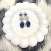 1 Carat Silver Zircon Earrings – Available in Mehroon, Sea Green, Dark Blue & Silver