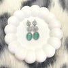 1 Carat Silver Zircon Earrings – Available in Mehroon, Sea Green, Dark Blue & Silver