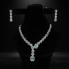Blue Whisper – 1 Carat Zircon Silver Set with Light Blue Stones