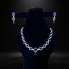 Royal Blue Aura – 1 Carat Zircon Silver Jewellery Set