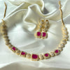 Ruby Glow – 1 Carat Golden Zircon Set with Ruby Stones